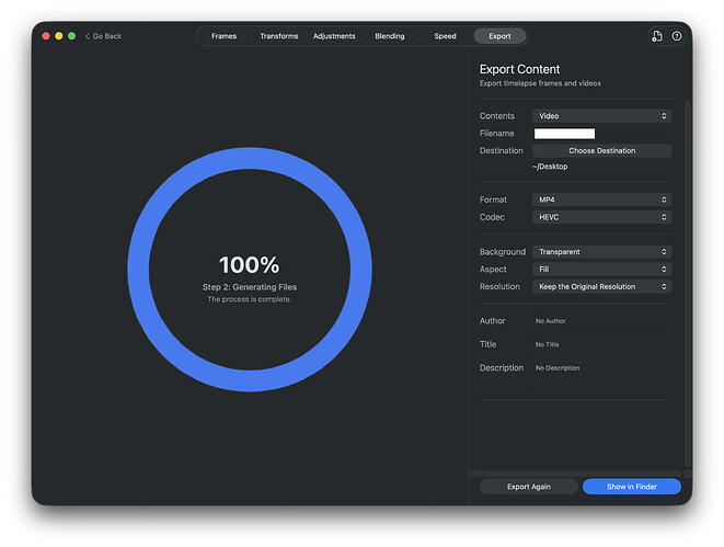 2 Glue Motion Settings